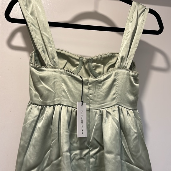 Corset High Low Maxi in Fog Green (We Wore What) Fog Green New Wit Tags 00 - Picture 3 of 5